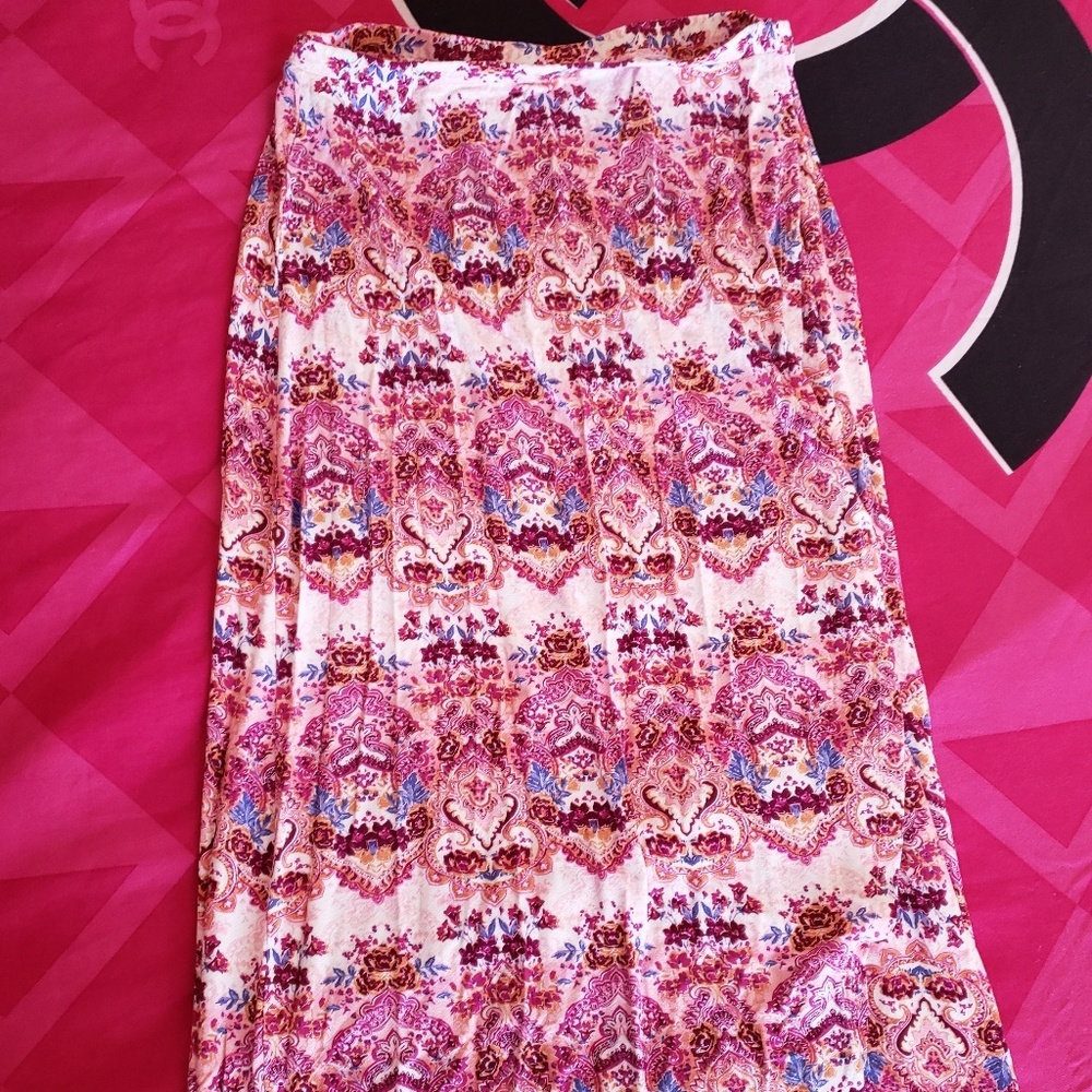 wrap long skirt